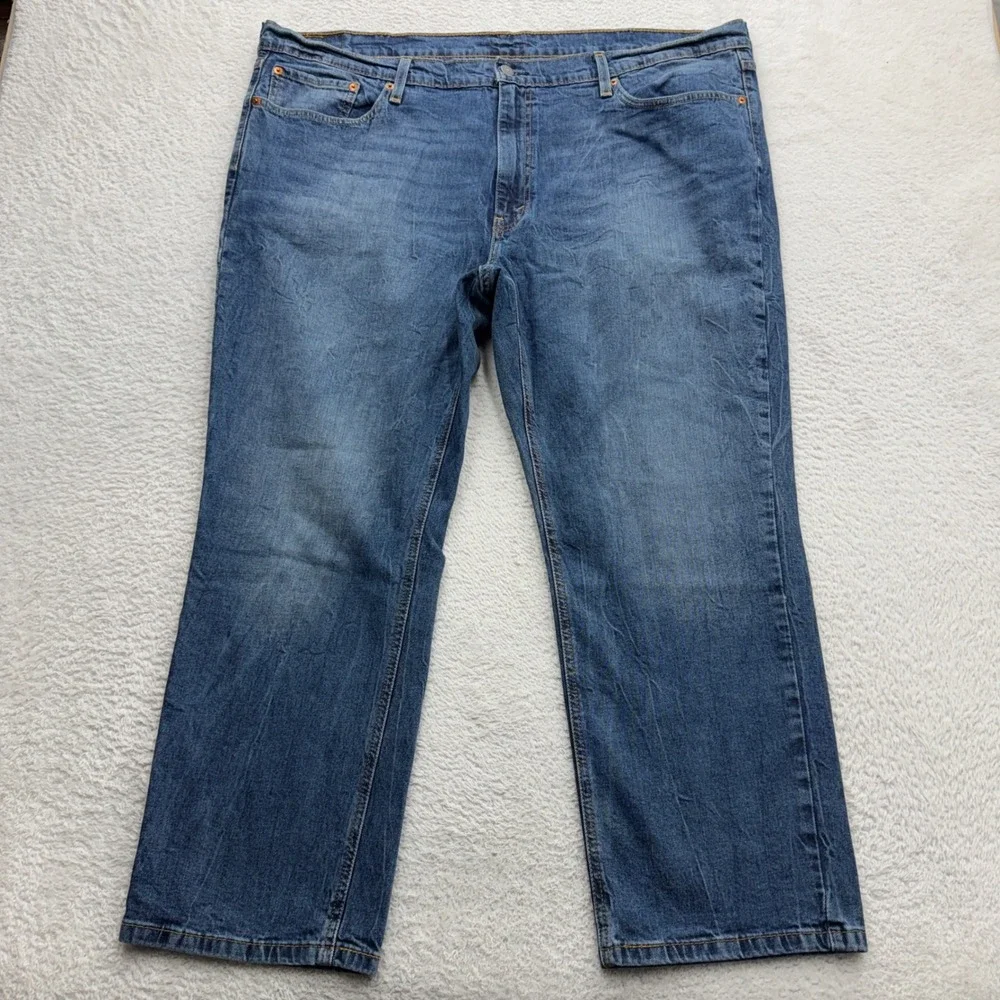 Levis 541 Athletic Taper Mens Jeans Blue Medium Wash Denim 46x29 (Actual 46x27)